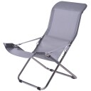 Fiam Fiesta hvilestol dark grey aluminium