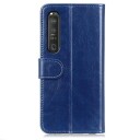 Sony Xperia 1 III Lommebok-deksel med Magnetisk Lukning Blå