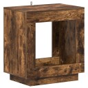 vidaXL Sidetabell Røkt Eik 60 x 40 x 65 cm Konstruert tre