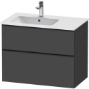 Duravit D-Neo Servantskap m/2 skuffer 810x462 mm Grafitt Matt Dekor