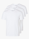 Selected Homme Roland Short Sleeve O-Neck 3-Pack Tee Hvit M