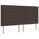  LED Hodegavl Linjer Design Mørk Brun 90 cm Stoff