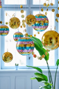 Rice Gold Disco Ball 25 cm