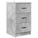  Nattbordskap med skuff Betonggrå 38 x 38 x 66 cm Konstruert tre
