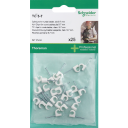 Schneider Electric TC Kabelklemmer 25 Stk Hvit 5-7mm