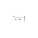 Adam Hall Hardware 3437 - Case Handle plastic black