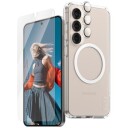 Panzerglass 3-i-1 Bundle for Samsung Galaxy S25 - Gjennomsiktig Deksel med Skjerm- og Kamerabeskyttelse