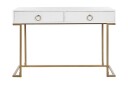 Konsollbord/Skrivebord Hvit/Gull WESTPORT   Hvit