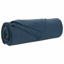 vidaXL Kastteppe Marineblå 280 x 210 cm Fleece