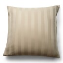 Nordstrand Home Bambus putetrekk 100% naturlig bambus 60x63 cm Sandfarget jacquardvevd putevar med striper