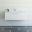 Dansani Mido+ møbelpakke 121x45,5 cm hvit høyglans