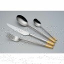 Villeroy & Boch Ella partially gold plated salat serveringsskje 233mm