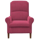  lenestol Vinrød 76 x 94 x 102 cm Fløyel