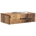 vidaXL Vegghengt Sidebord Gammelt tre 59 x 34,5 x 17 cm Konstruert tre