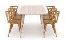 Tyrö Spisegruppe med 6 Tyrö Armstoler   Whitewash/Oak