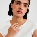 Pilgrim Ajani Ring Gold Plated   Gold   ONE SIZE