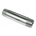 Forkrommet tønnenippel 1/2" x 100mm