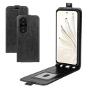 Honor 70 Pro Vertikalt Flip-Deksel med Kortlomme Svart
