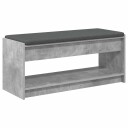 vidaXL Gangbenk BetongGrå 103 x 38 x 45 cm Konstruert treverk og stoff