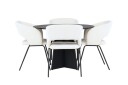 Venture Home Bootcut Spisegruppe 110 cm Rund med 4 Day Stoler Sort