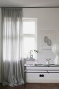 Mimou   Gardin Lyx Hotellvoile dobbel bredde   Grå
