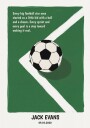 Inspirational Football Quote Artwork Plakat / 30x40