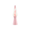 iTotal Spaceship Glitter Lavalampe   40 cm   Pastellrosa