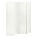 vidaXL Romdeler 4 paneler 2 stk hvit 160x180 cm stål