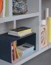 Stacked Configuration 3 Book Shelf Grey