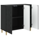 Serviesskap Svart 89 x 34,5 x 80 cm Konstruert tre