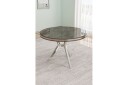 Rivor Spisebord 90 cm Rund - Antrasitt/Krom