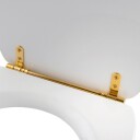 Lavabo Retro Toalettsete Uten myktluk. hengsler, Messing, Hvit