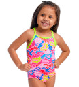 Funkita Badedrakt Trykt UV50+ Rock Star 86 Badetøy Flerfarget Rosa