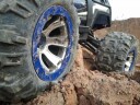 Traxxas 5666 Sidewall Protector Beadlock Style Blue 2