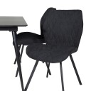 Spisegruppe Venture Home Silvia med Innleggsplate og 4 Geneva Stoler
