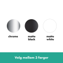 Hansgrohe Vivenis 1-greps Bidébatteri Med Oppløftventil, Sort Matt