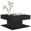 vidaXL Salongbord svart 57x57x30 cm sponplate