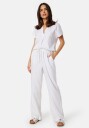BUBBLEROOM Matilde Linen Blend Trousers White M