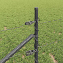  Gjerde med innlegg. Grå 0.8 x 100 m PVC belagt stål