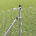vidaXL Gjerde med innlegg. sølv 1.4 x 25 m PVC-belagt stål