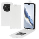 Honor Magic6 Pro Vertikalt Flip-Deksel med Kortlomme Hvit