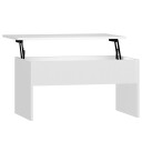 vidaXL Salongbord hvit 80x50,5x41,5 cm konstruert tre