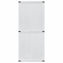 vidaXL Dør Corona Hvit 90 x 210 cm Konstruert tre