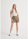 DU/ER Live Free pleated Short W'solive 25"