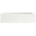 vidaXL Gjerdekant 6 pcs Hvit 50 x 50 x 13 cm Stål