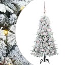  Kunstig sammensatt juletre med 150 LED grønn 120 cm PE og PVC
