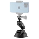 TELESIN Universal sugekoppholder med telefonholder og feste for actionkamera TE SUC 012