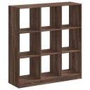  Bokhylle brun eik 102x32x108 cm konstruert tre