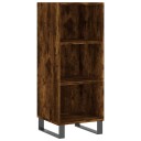 vidaXL Skjenk røkt eik 34,5x32,5x90 cm konstruert tre