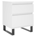  Nattbord hvit 40x35x50 cm konstruert tre 8721012110670
